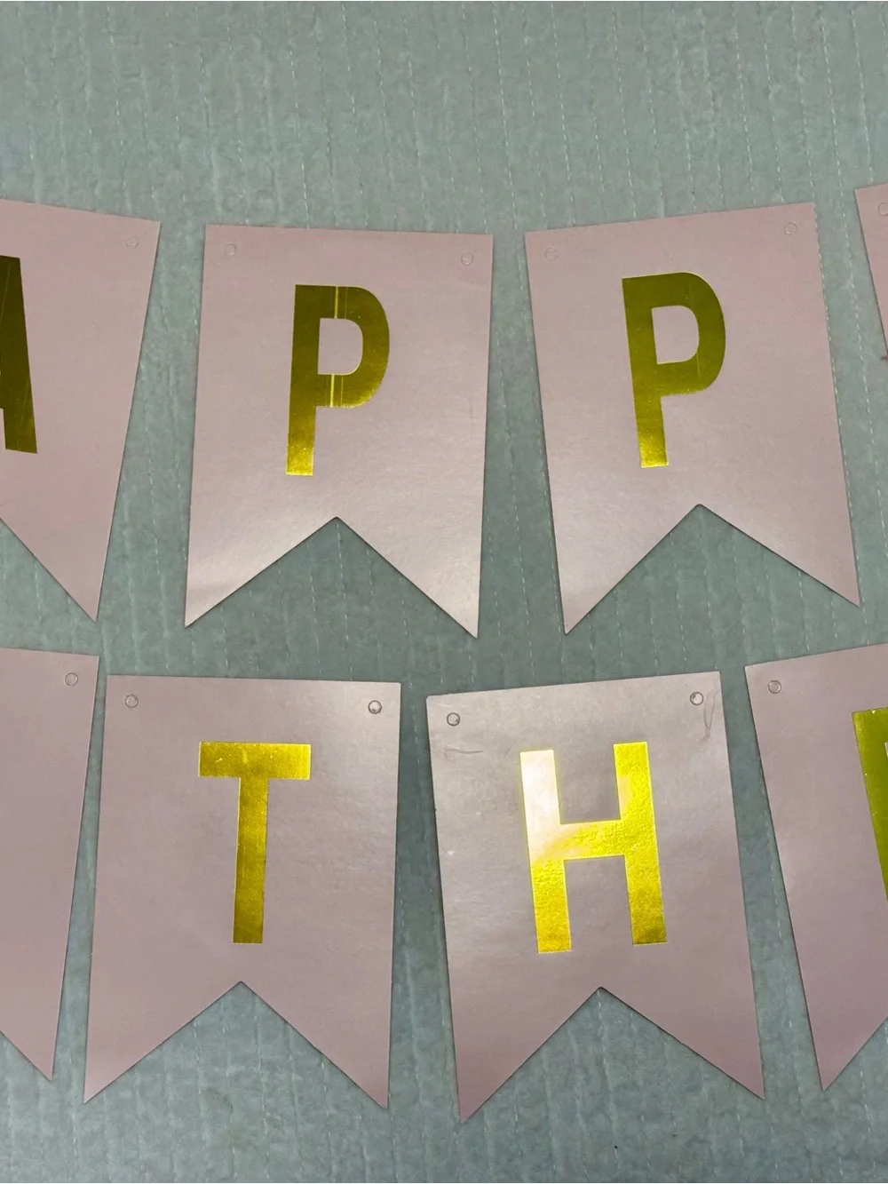 Happy Birthday Pink and Gold Banner - Party Decoration | New